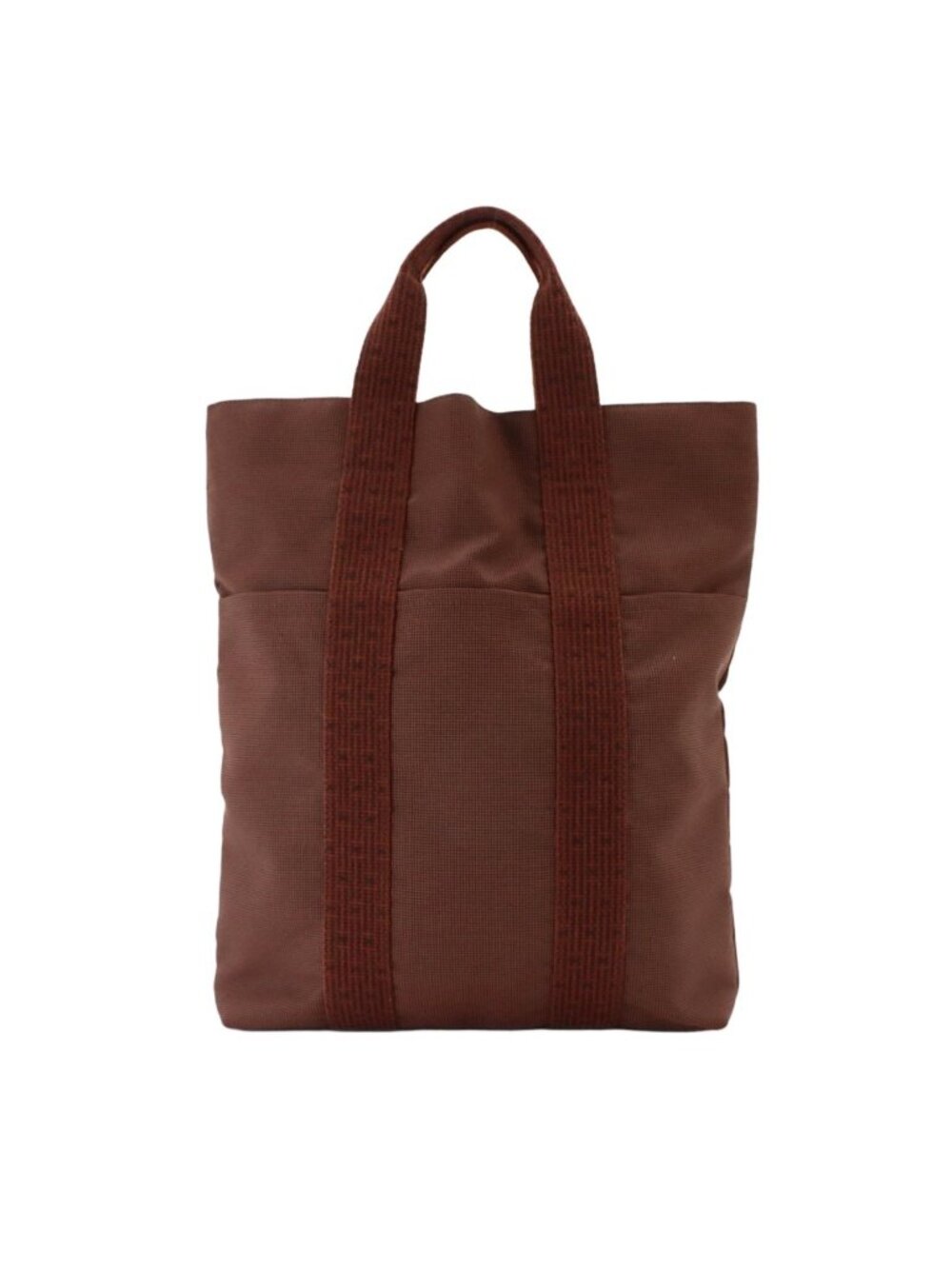 Hermes Herline Cabas Tote Bag Canvas Brown